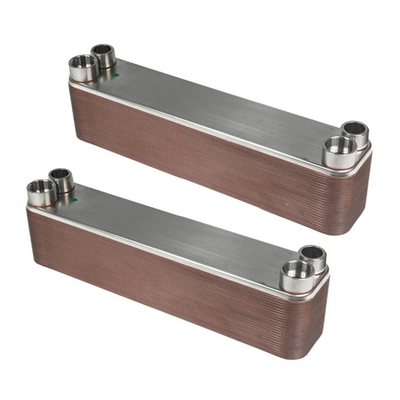 Air Cooled Brazed Water Chiller Heat Exchanger Stainless Steel Brazed Plate Heat Exchanger