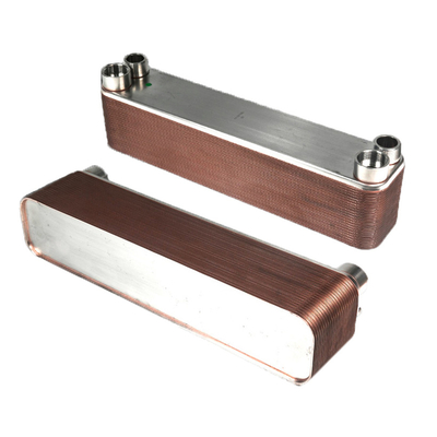 Air Cooled Brazed Water Chiller Heat Exchanger Stainless Steel Brazed Plate Heat Exchanger