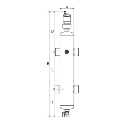 Stainless Steel Floor Heating Hydraulic Systems Water Pressure Separator
