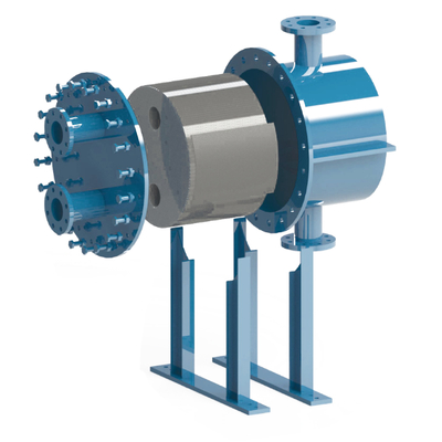 Plate and Shell Heat Exchanger for Chemical Heating or Cooling