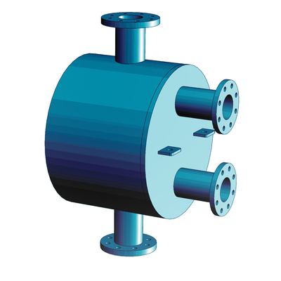 Full-welded Plate and Shell Heat Exchanger for Gas Heaters and Coolers