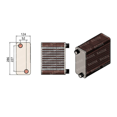 High Efficiency Air to Air Counterflow Heat Exchanger for Heat Recovery Chiller Plate Heat Exchanger