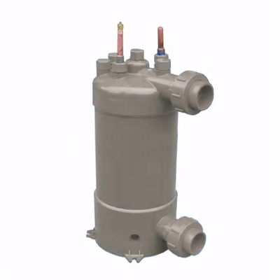 Durable PVC Heat Exchanger with Titanium Tube and PVC Shell for Various Industrial Applications