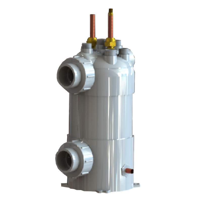 PVC Titanium Chiller Coil Swimming Pool Heat Exchanger Heat Pump For Hot Water