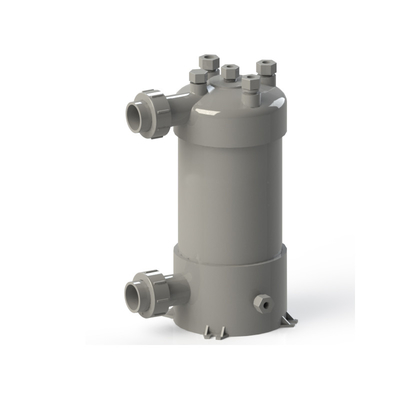 Durable PVC Heat Exchanger with Titanium Tube and PVC Shell for Various Industrial Applications